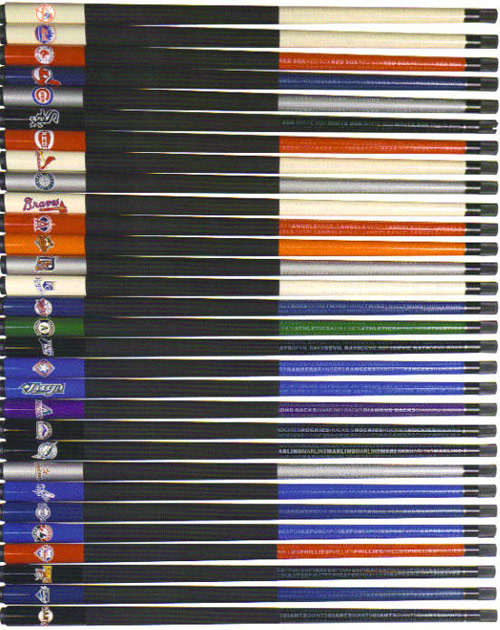 MLB Team Pool Cues