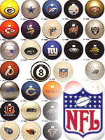 NFL Pool Ball Sets