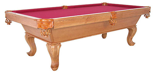 Tiburon Medium Oak Pool Table
