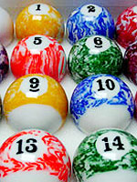 Marbled Pool Balls